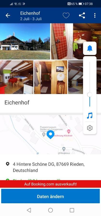 Apartment Eichenhof Rieden